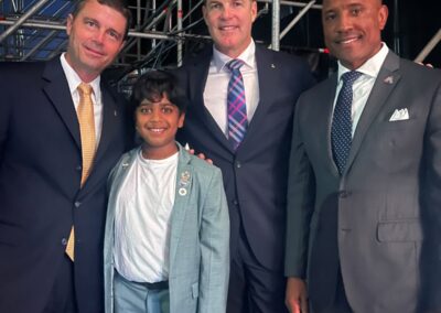 Aneeshwar and the 3 Artemis Astronauts