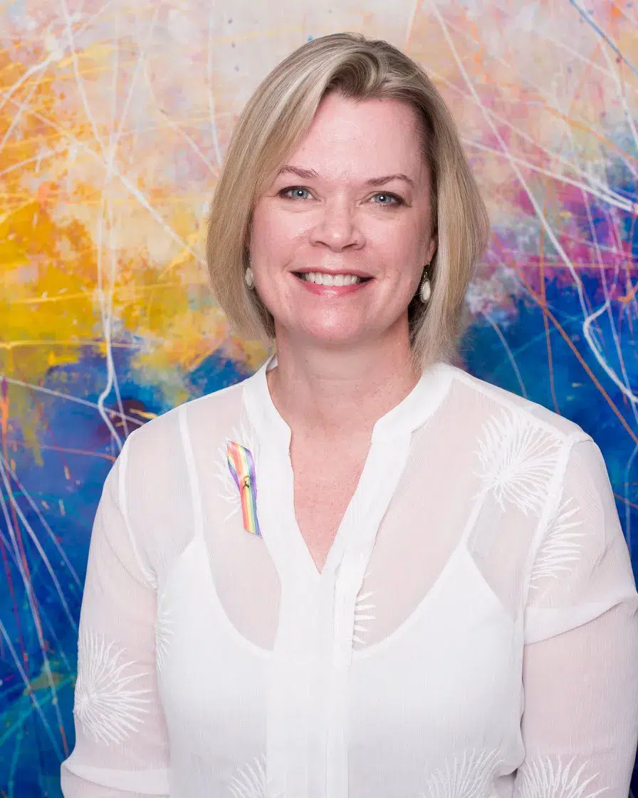 Headshot portrait for Interwoven's advisory board member Jennifer Mason