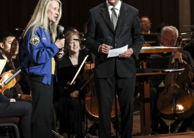 Karen Nyberg, Aneeshwar Kunchala and National Symphony Orchestra